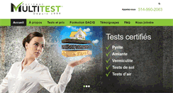 Desktop Screenshot of multitest.ca