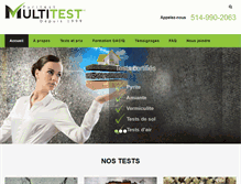 Tablet Screenshot of multitest.ca